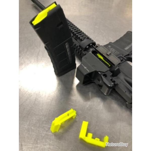 Planchette �l�vatrice tactique fluo pour chargeur magpul 5.56 ar15 m16