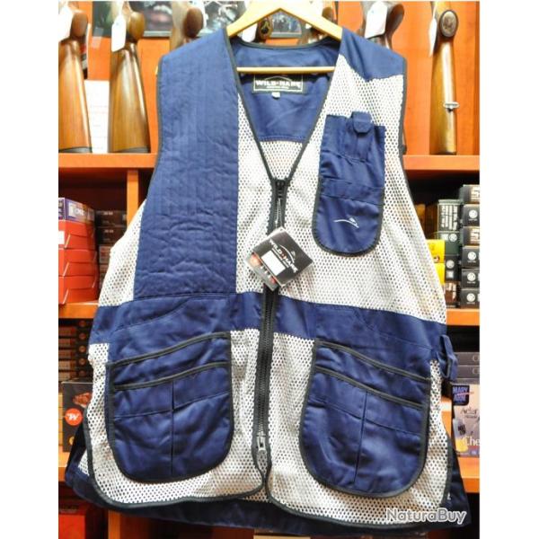 GILET TRAP SPORTING NAVY DROITIER.