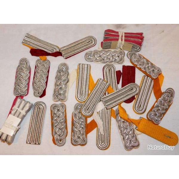 ALLEMAGNE : PAIRE EPAULETTES OFFICIER - IDEM W.W.2 - FABRICATION ALLEMAGNE de l'EST ...