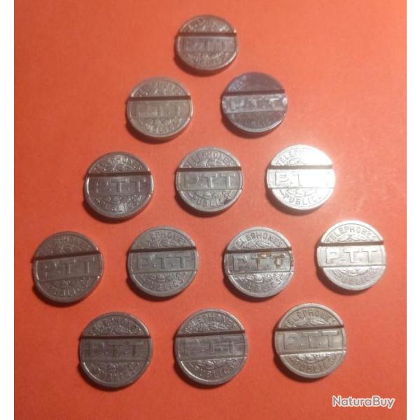 Jeton t�l�phone France 1937 - PTT.