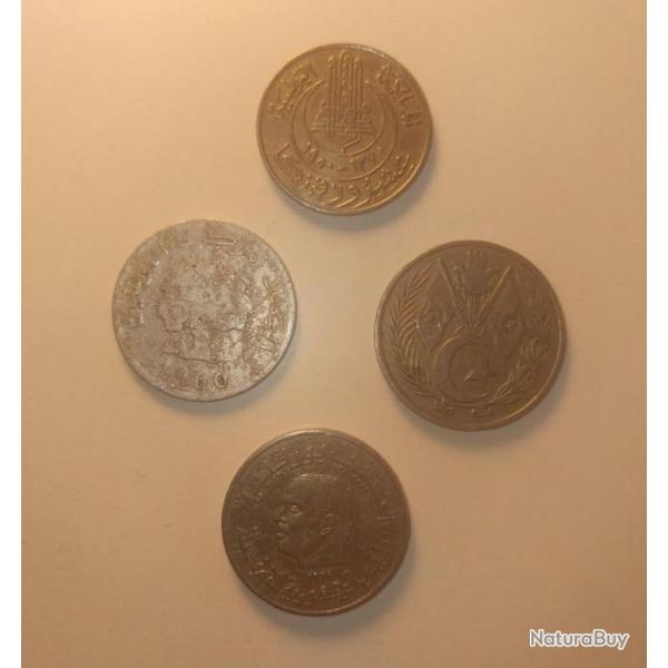 Lot 4 pi�ces de Tunisie (1950 � 1976).