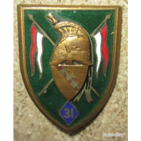 31� R�giment de Dragons, �mail, casque relief, dos guilloch� dor�(�)