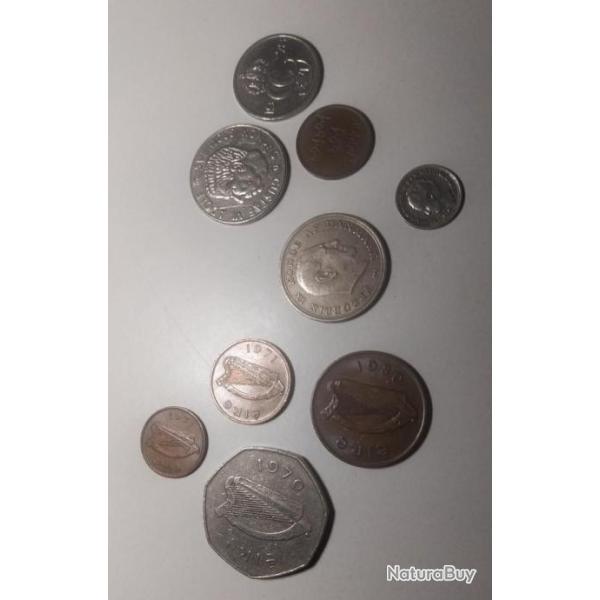 Lot 9 pi�ces Europe du Nord : Su�de, Irlande, Danemark, Nederland (de 1941 � 1978)