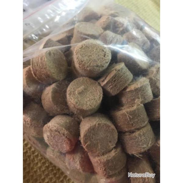 10 bourres grasses pour le rechargement du Calibre 10