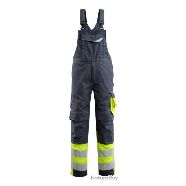 Salopette � poches genouill�res MASCOT SUNDERLAND 15669-860 Marine fonc�/Hi-vis jaune 82 cm (Standar