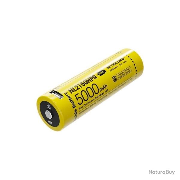 Batterie Nitecore Li-ion 21700 - 5000mAH + Port USB Default Title
