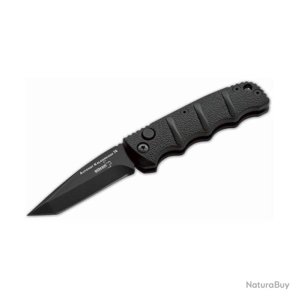 Couteau Boker Plus AKS-74 Mini - Lame 64mm D2 / Gris / Drop Point - AUS-8 / Noir / Tanto