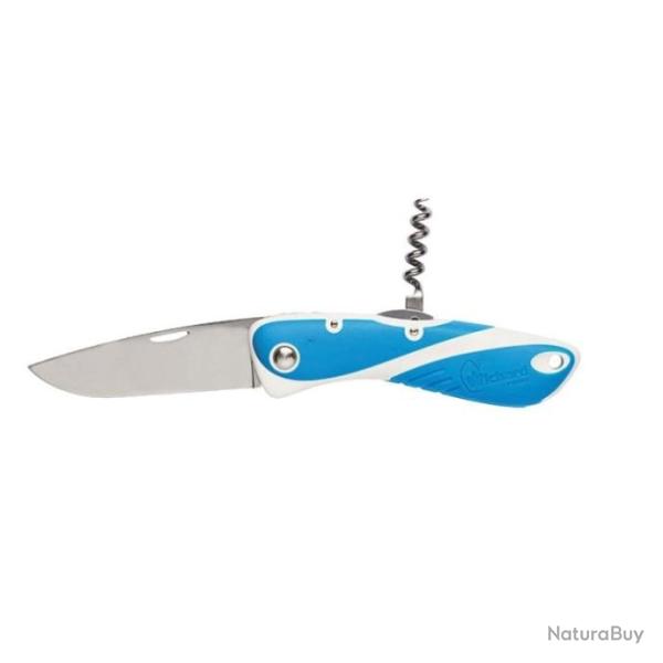Couteau Wichard Aquaterra + Tire-bouchon - Lame 80mm - Bleu / 420 HC / Grip