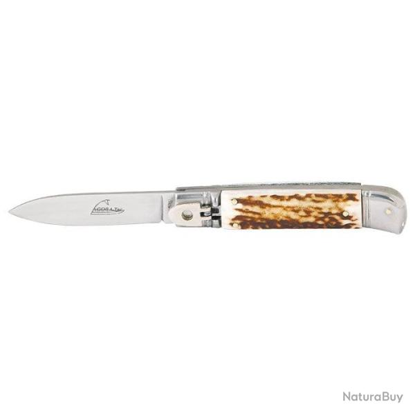 Couteau Consorzio Auto Folder - Lame 80mm Bois de Cerf - Bois de Cerf