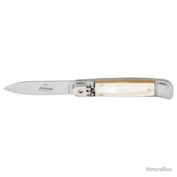 Couteau Consorzio Auto Folder - Lame 80mm Bois de Cerf - Corne