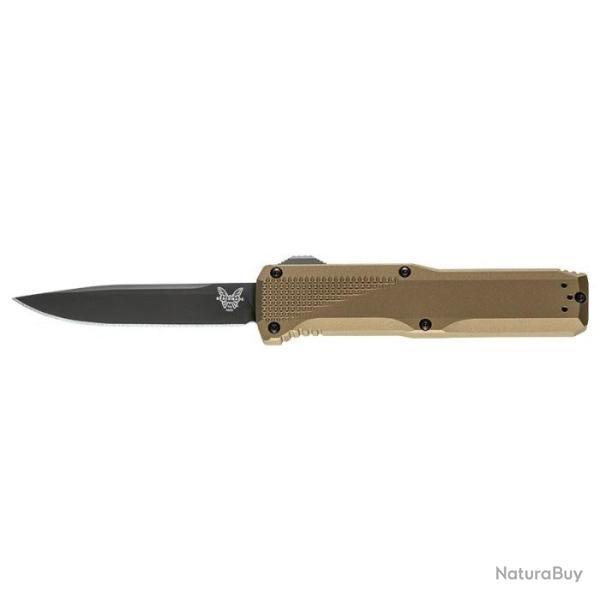 Couteau Benchmade Auto Phaeton - Lame 88mm Noir - Tan