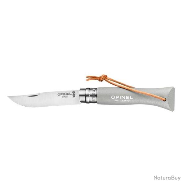 Couteau Opinel Baroudeur N�06 Inox - Lame 70mm Framboise - Nuage