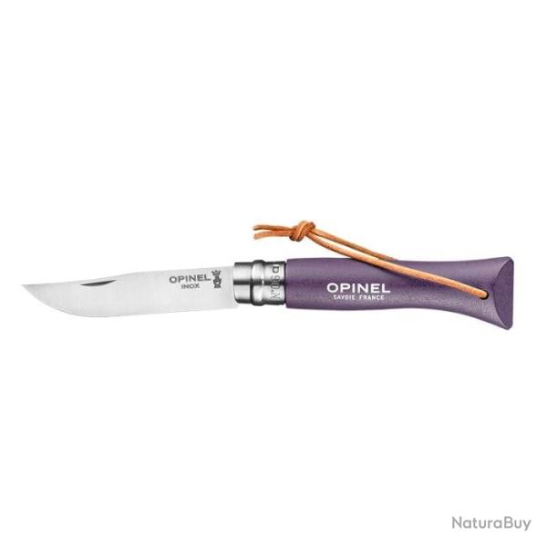 Couteau Opinel Baroudeur N�06 Inox - Lame 70mm Framboise - Violet