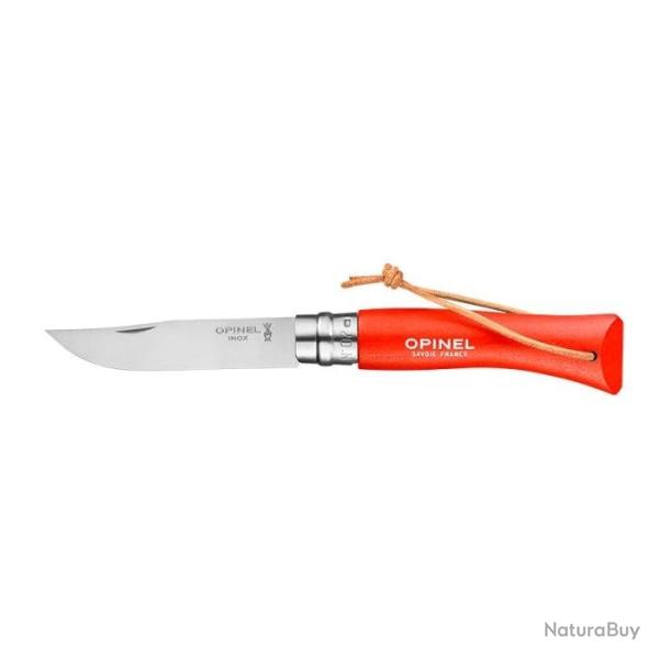 Couteau Opinel Baroudeur N�07 Inox - Lame 80mm Anis - Orange