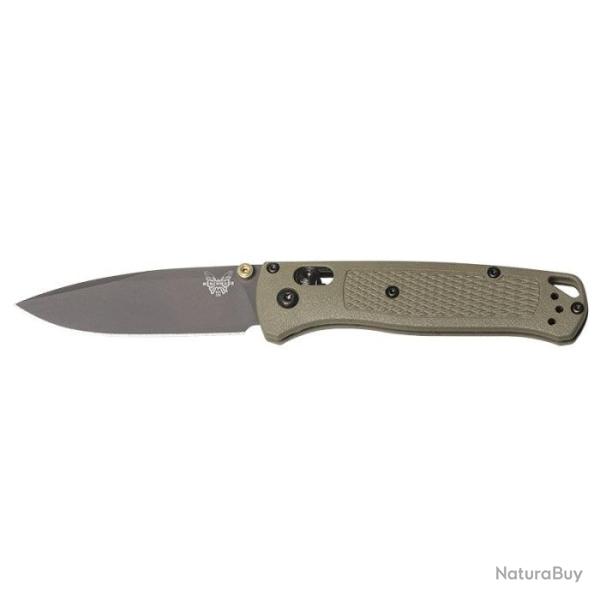 Couteau Benchmade Bugout - Lame 82mm Bleu Fonc� / Grivory / Blanc - Kaki / Grivory / Gris