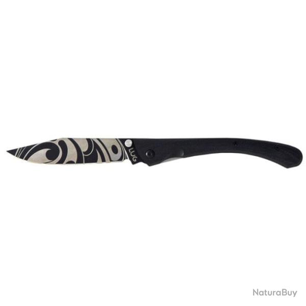 Couteau Lug C63 - Lame 80mm - Noir / Tatoo