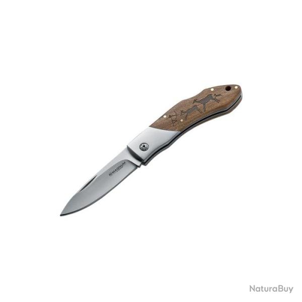 Couteau Boker Magnum Caveman - Lame 82mm Damas - 440A