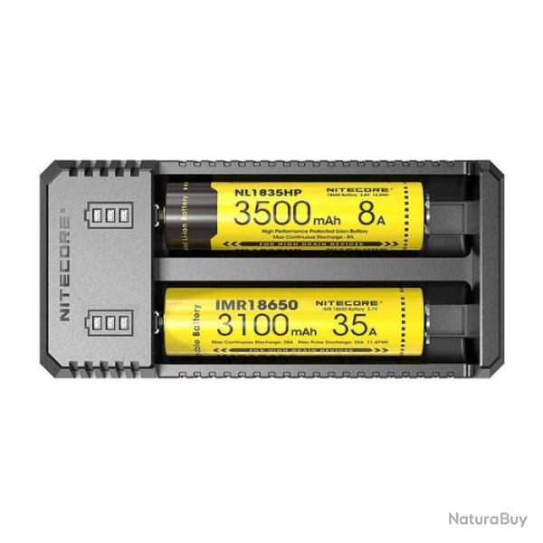 Chargeur Nitecore Micro-USB - 2 Accus