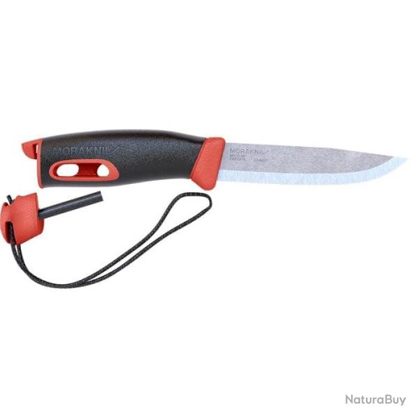 Couteau Morakniv Companion Spark - Lame 104mm Noir - Rouge