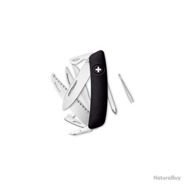 Couteau Suisse Swiza D010 - 13 Fonctions - Noir