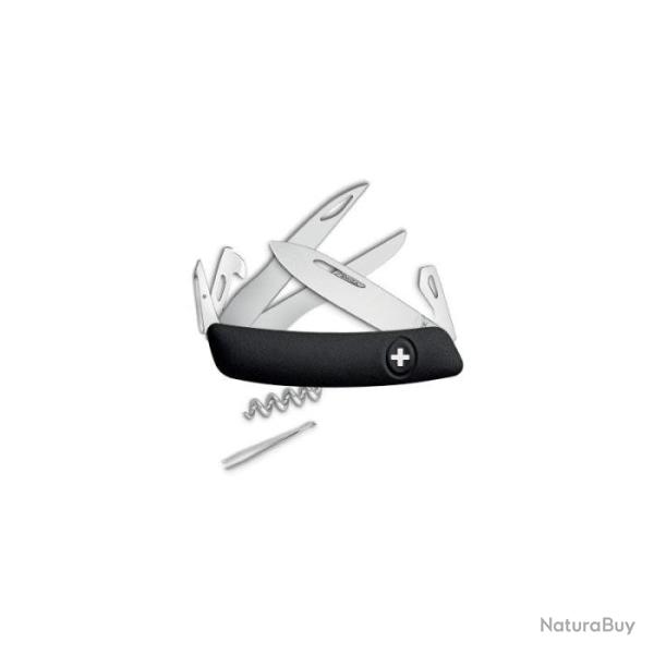 Couteau Suisse Swiza D07 Scissors - 12 Fonctions - Noir