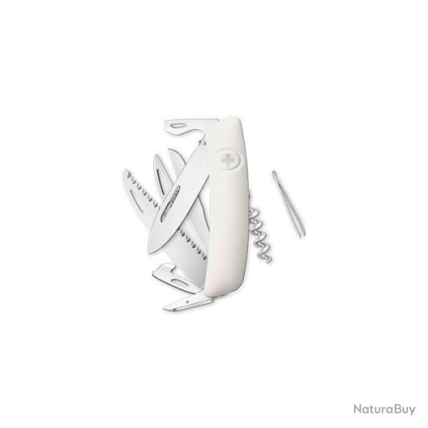 Couteau Suisse Swiza D09 - 13 Fonctions - Blanc