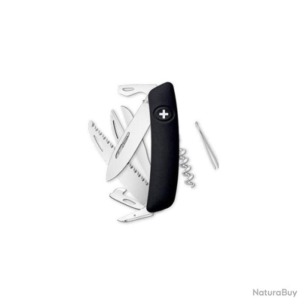 Couteau Suisse Swiza D09 - 13 Fonctions - Noir