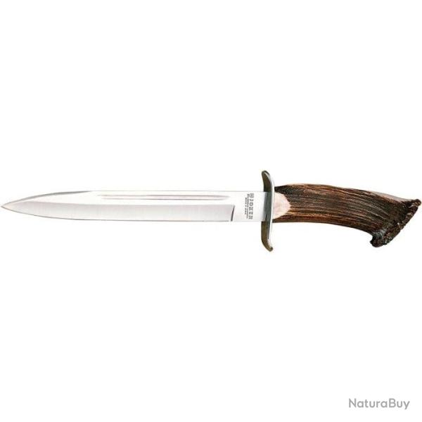 Dague Joker Bois de Cerf avec Meule - 255 mm