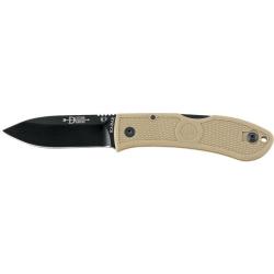 Couteau Kabar Dozier Folding Hunter - Lame 76mm Noir - Tan