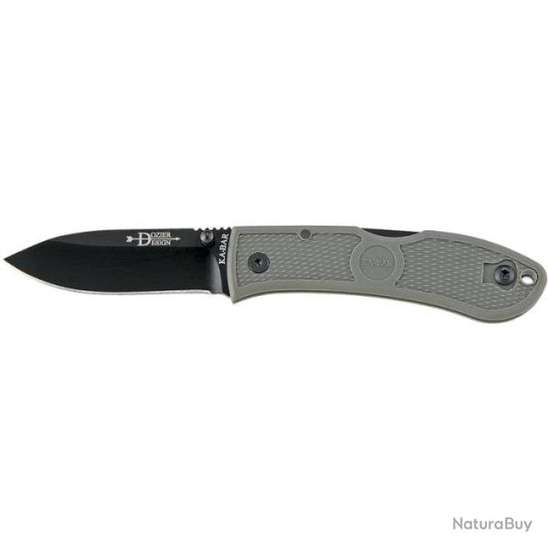 Couteau Kabar Dozier Folding Hunter - Lame 76mm Noir - Vert