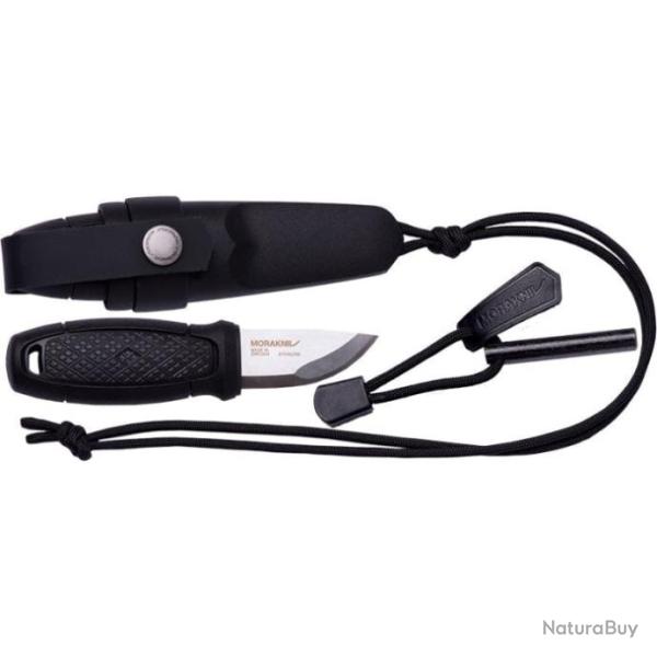Kit Couteau Morakniv Eldris + Tour de Cou et Allume Feu Noir - Noir