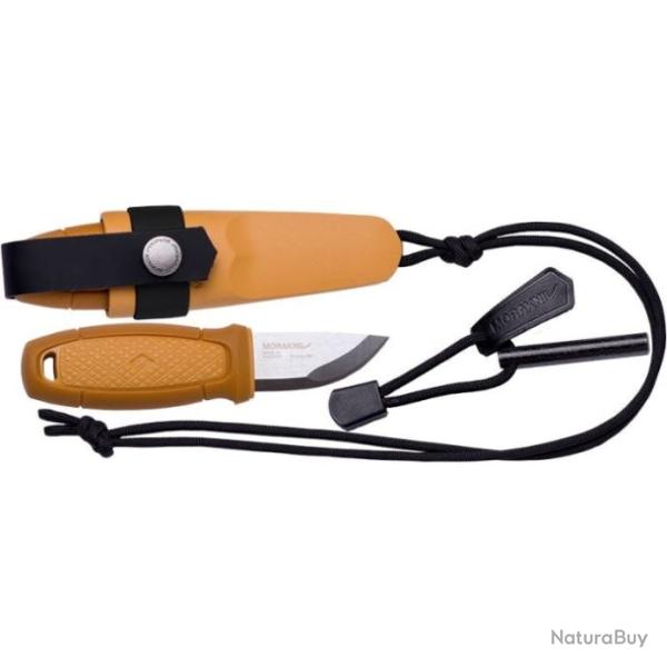 Kit Couteau Morakniv Eldris + Tour de Cou et Allume Feu Noir - Jaune