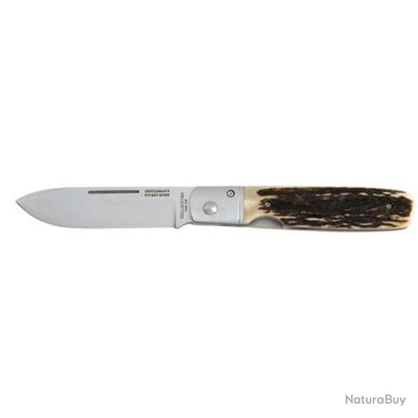 Couteau Fallkniven GP - Gentleman Pocket - Lame 78mm Bois de Cerf - Bois de Cerf