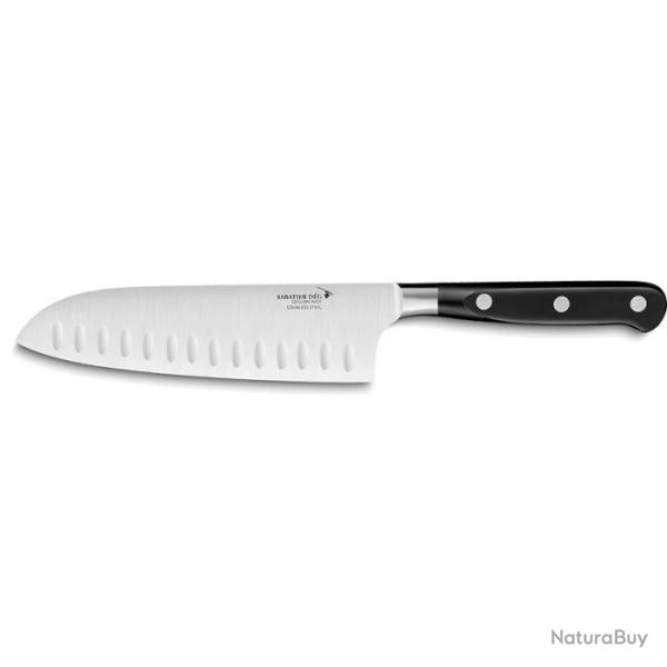 Couteau Deglon Id�ale Sabatier DEG - Santoku Alv�ol� - Lame 180mm Def