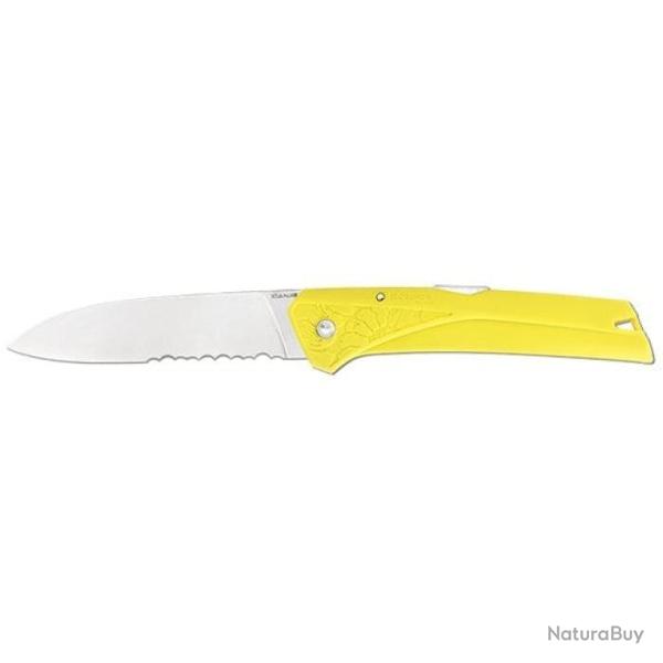 Couteau Florinox Kiana Lame Crant�e - Lame 87mm Bleu - Jaune