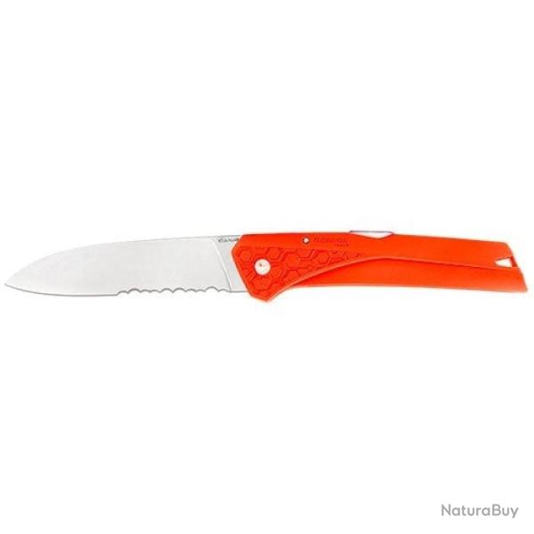 Couteau Florinox Kiana Lame Crant�e - Lame 87mm Bleu - Orange