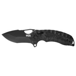 Couteau Sog Kiku XR Lame Noire - Lame 77mm - Noir