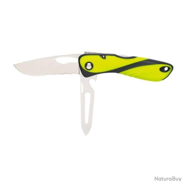 Couteau Wichard Offshore Lame Mixte et Epissoir Fluorescent - Lame 80