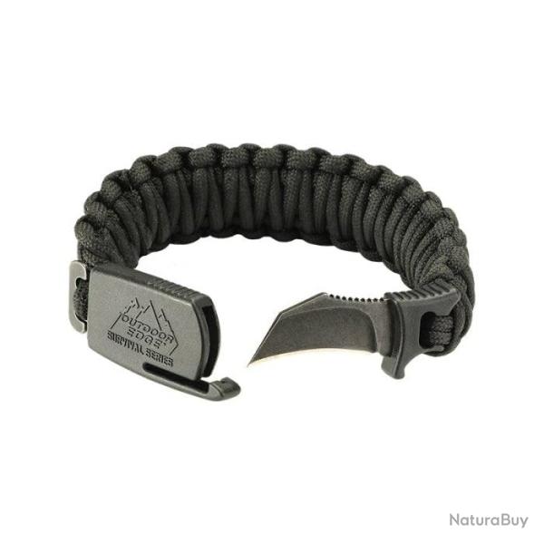 Bracelet Couteau Outdoor Edge Para-Claw - Medium Camo - Noir