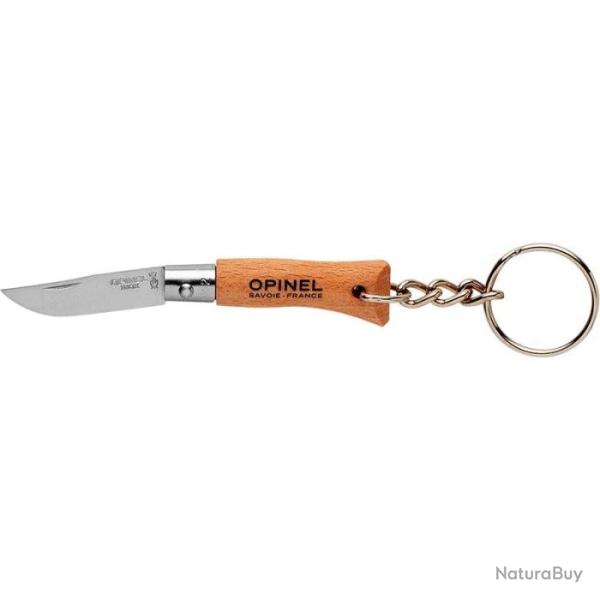 Couteau Porte-Cl�s Opinel Inox N�02 - Lame 35mm - H�tre
