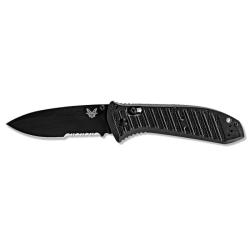 Couteau Benchmade Presidio II - Lame Mixte 95mm Noir / Noir - Noir / Noir