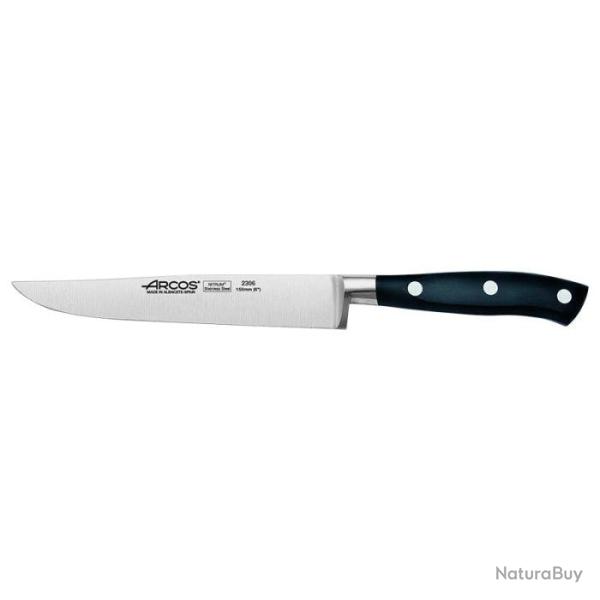 Couteau Arcos Riviera - D�couper - Lame 150mm Noir - Noir