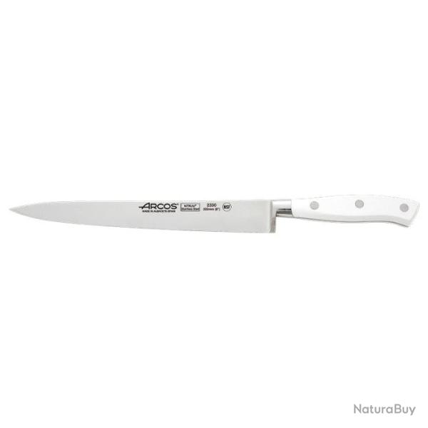 Couteau Arcos Riviera - Filet - Lame 200mm Noir - Blanc