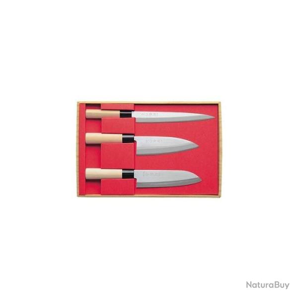 Coffret 3 Couteaux Sekiryu Santoku & Deba & Sashimi Default Title