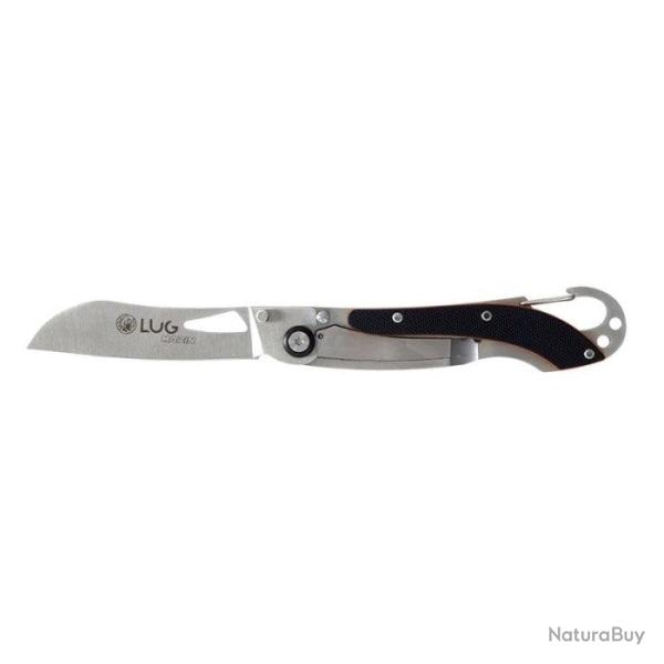 Couteau Lug SP2S - Lame 74mm Noir - Noir/Orange