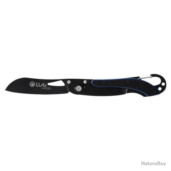 Couteau Lug SP2T - Lame 74mm Noir - Noi/Bleu