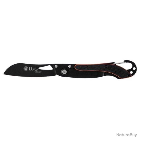 Couteau Lug SP2T - Lame 74mm Noir - Noir/Orange