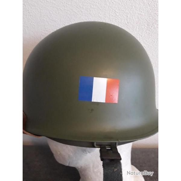 DECALCOMANIE POUR CASQUE U.S. M1 "DRAPEAU FRANCE"