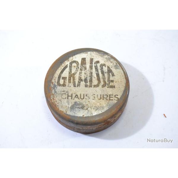 Graisse  chaussures Arme Franaise 1960 Guerre d'Algrie socit armoricaine de cirage Rennes