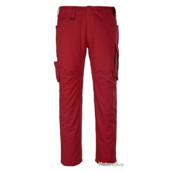 Pantalon haute solidit� MASCOT DORTMUND 12079-203 Rouge/noir 82 cm (Standard) 43 (C49)